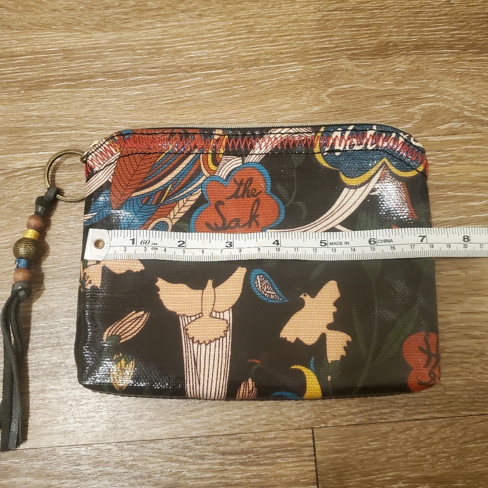 🔥THE SAK | SAKROOTS Peace Doves Coated Canvas Travel Cosmetic Pouch | Wristlet - Picture 7 of 8